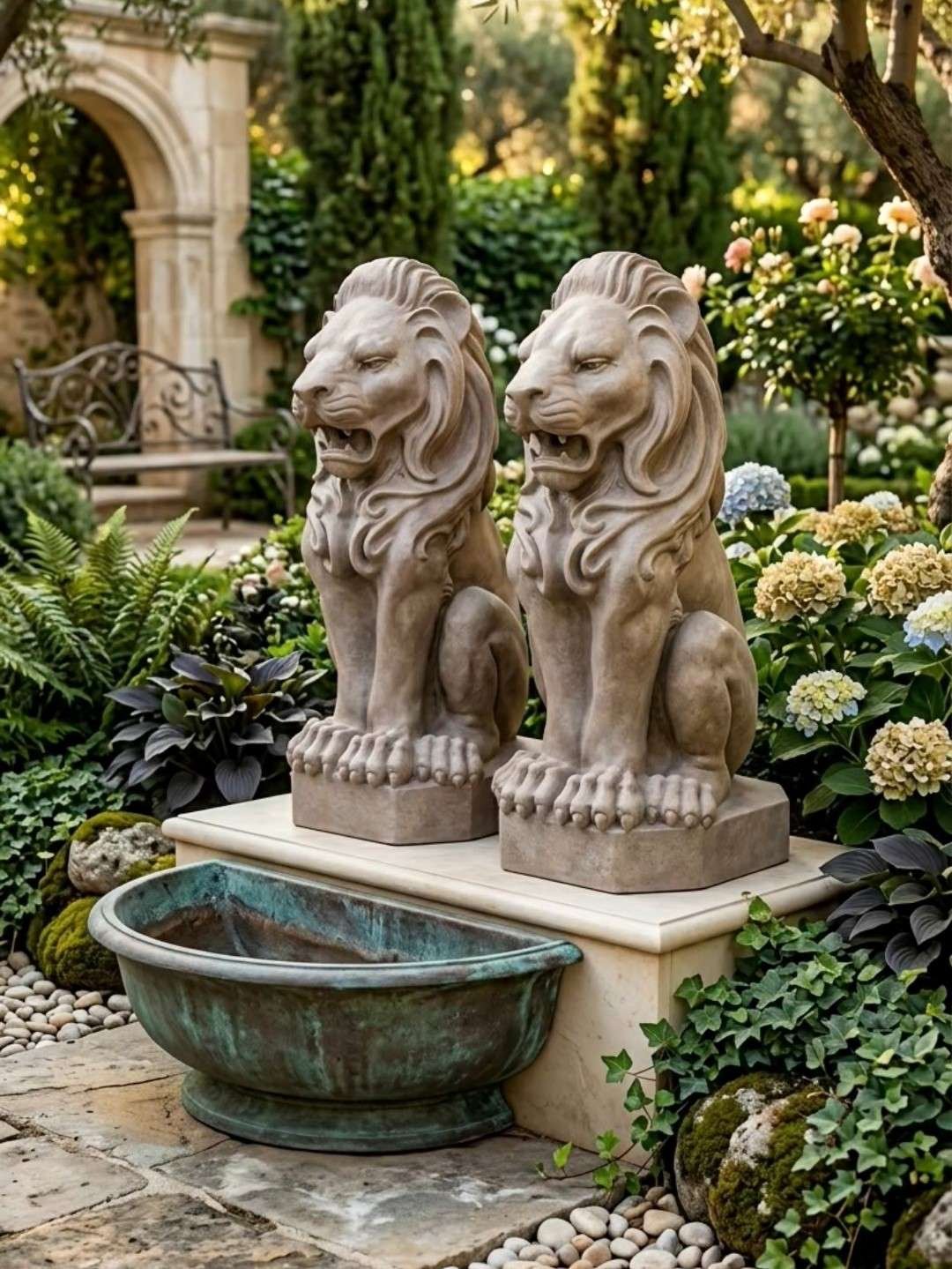 Sitting Lion (Textured) Small